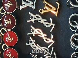 Wholesale lot of 160 colored charms zipper pull Pendants