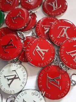 Wholesale lot of 50 colored charms zipper pull Pendants