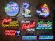 Wholesale Lot Of 9 Neon Sign Collection Group Bundle Game Room Pool Bar Lamps