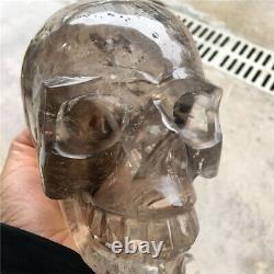 Wholesale natural clear crystal skull quartz hand-carved gifts 4.76 lb