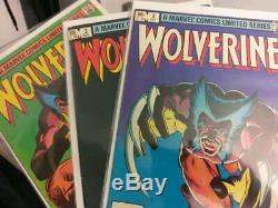 Wolverine 1982 Series #1-4 Off White Pages Vf/nm- Marvel X-men Complete Set