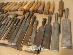 Wood Chisel LOT Vintage Collection BERG STANLEY BUCK ADDIS SORBY SWAN WITHERBY +