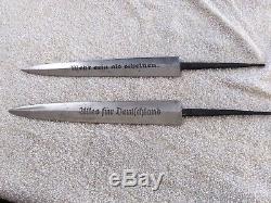 Ww2 Wwii Authentic German Dagger Blades