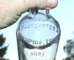 XXX Rare Sam Baumgarten Wholesale Liquor Bottle From Memphis Tenn
