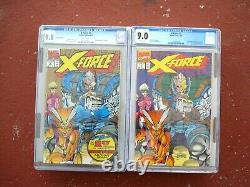 X-Force #1 CGC 9.0VF/NM & Gold 2nd print #1 CGC 9.8 NM/MT (Bundle)