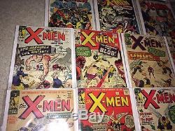 X-Men #1 to #10, #94, #100 & Giant Size #1 nice decent set, free ship worldwide