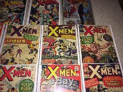 X-Men #1 to #10, #94, #100 & Giant Size #1 nice decent set, free ship worldwide