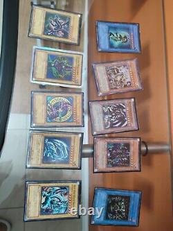 Yugioh 10 Holographic Cards Including Blue Eyes, Dark Magician, Red Eyes Etc