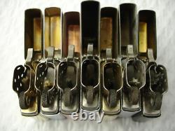 Zippo Lighter Lot Of 7 Lighters Instant Collection Solid Copper Brass Brushed